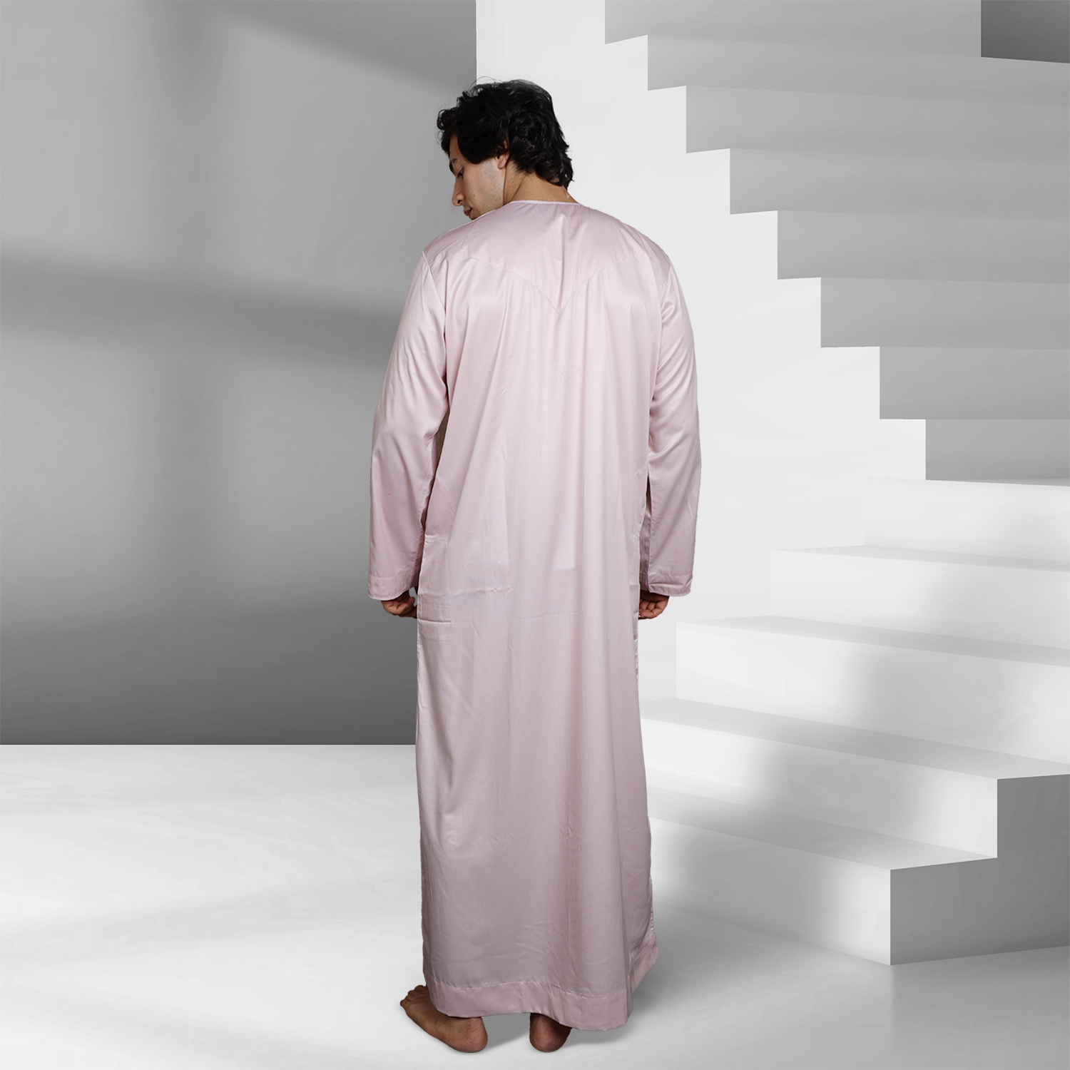 Shop Blush Pink Emirati Thobe for Men Online