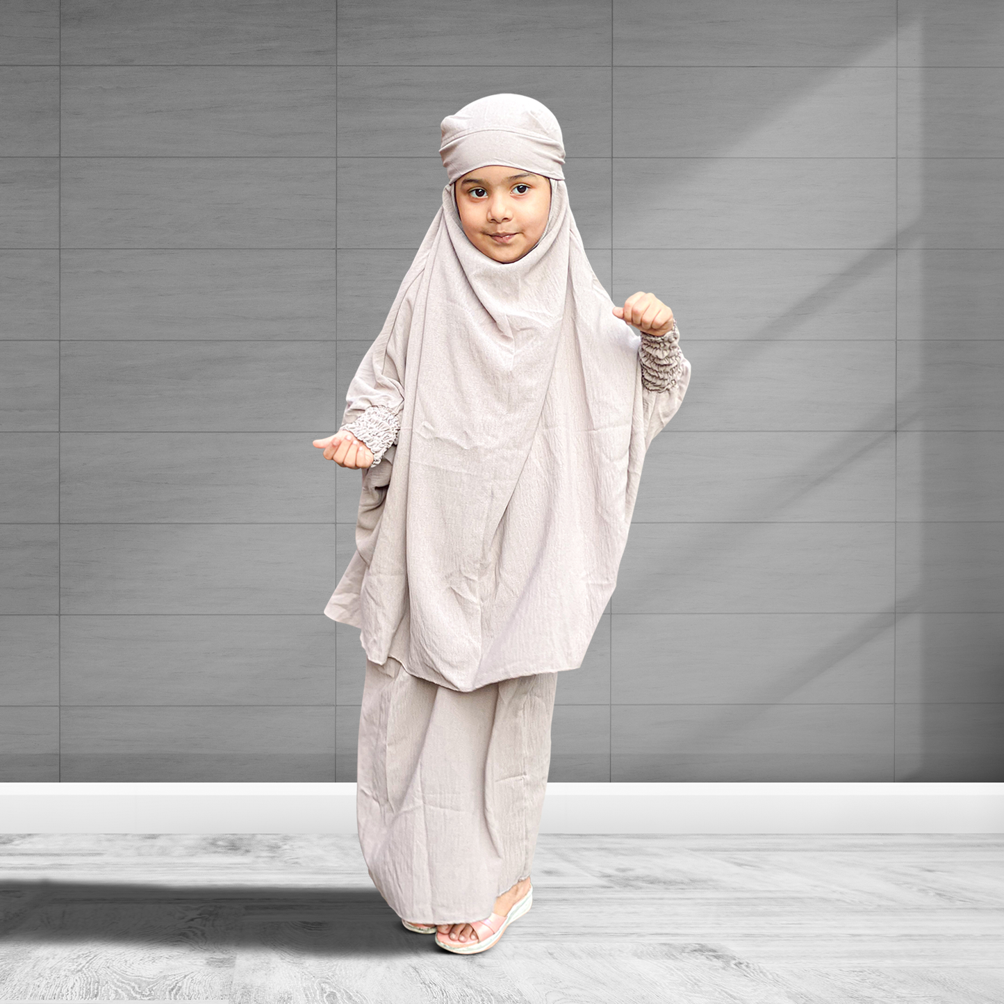 Buy Girls Beige Jilbab - Soft and breathable girls abaya