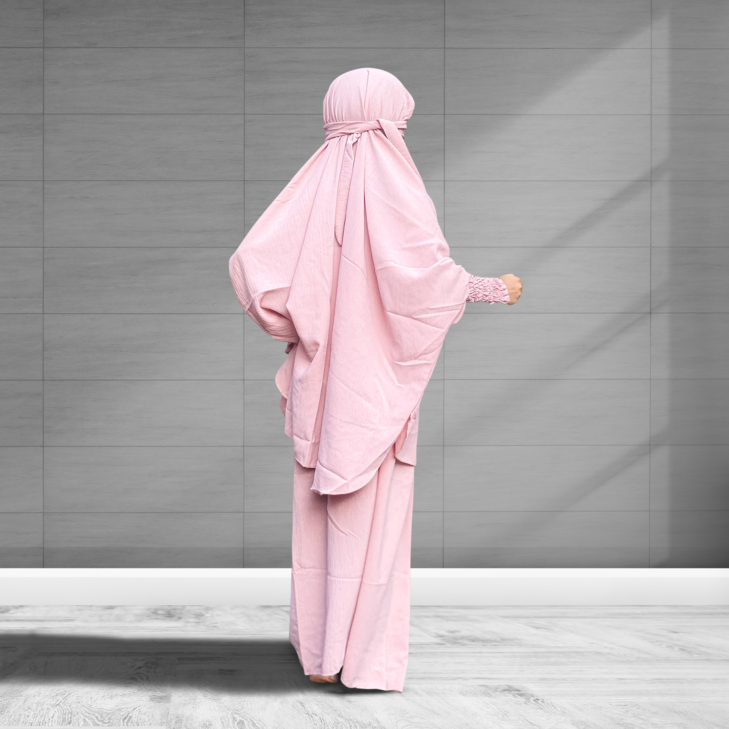 Shop Girls Baby Pink Jilbab - Comfortable and elegant girls abaya.