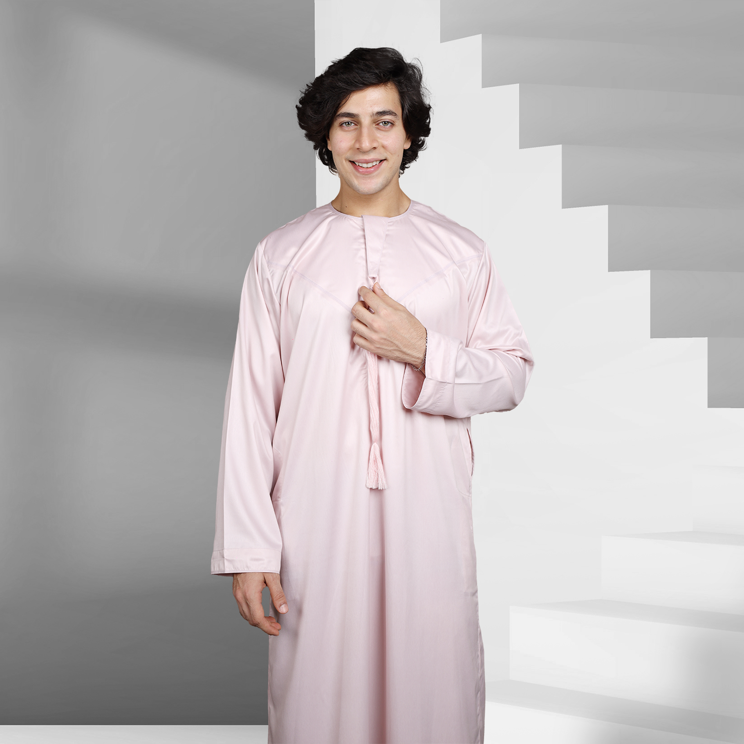 Buy Blush Pink Emirati Thobe for Men Online