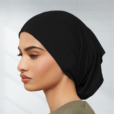 Black Inner Hijab Cap