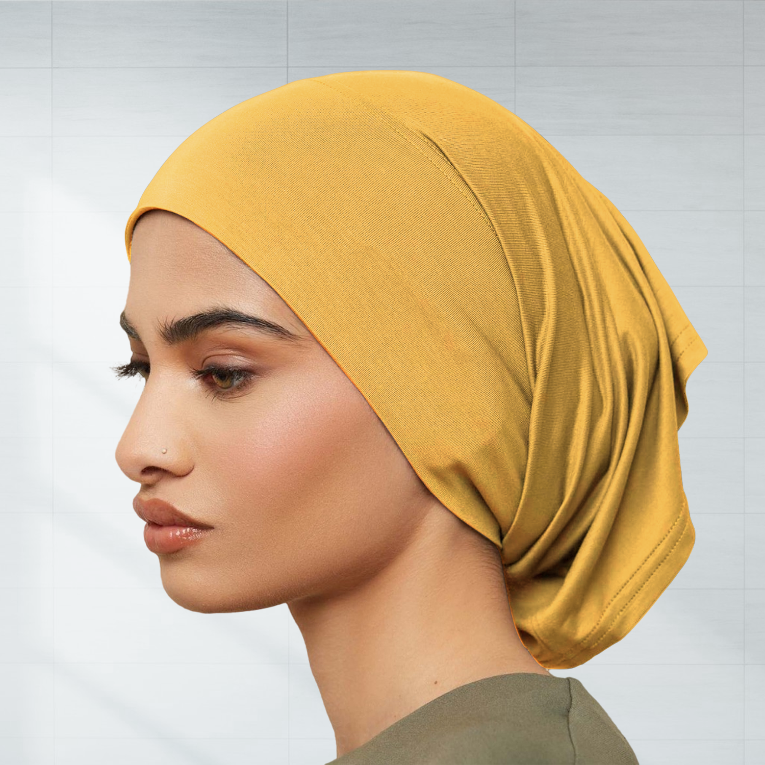 Yellow Inner Hijab Cap 