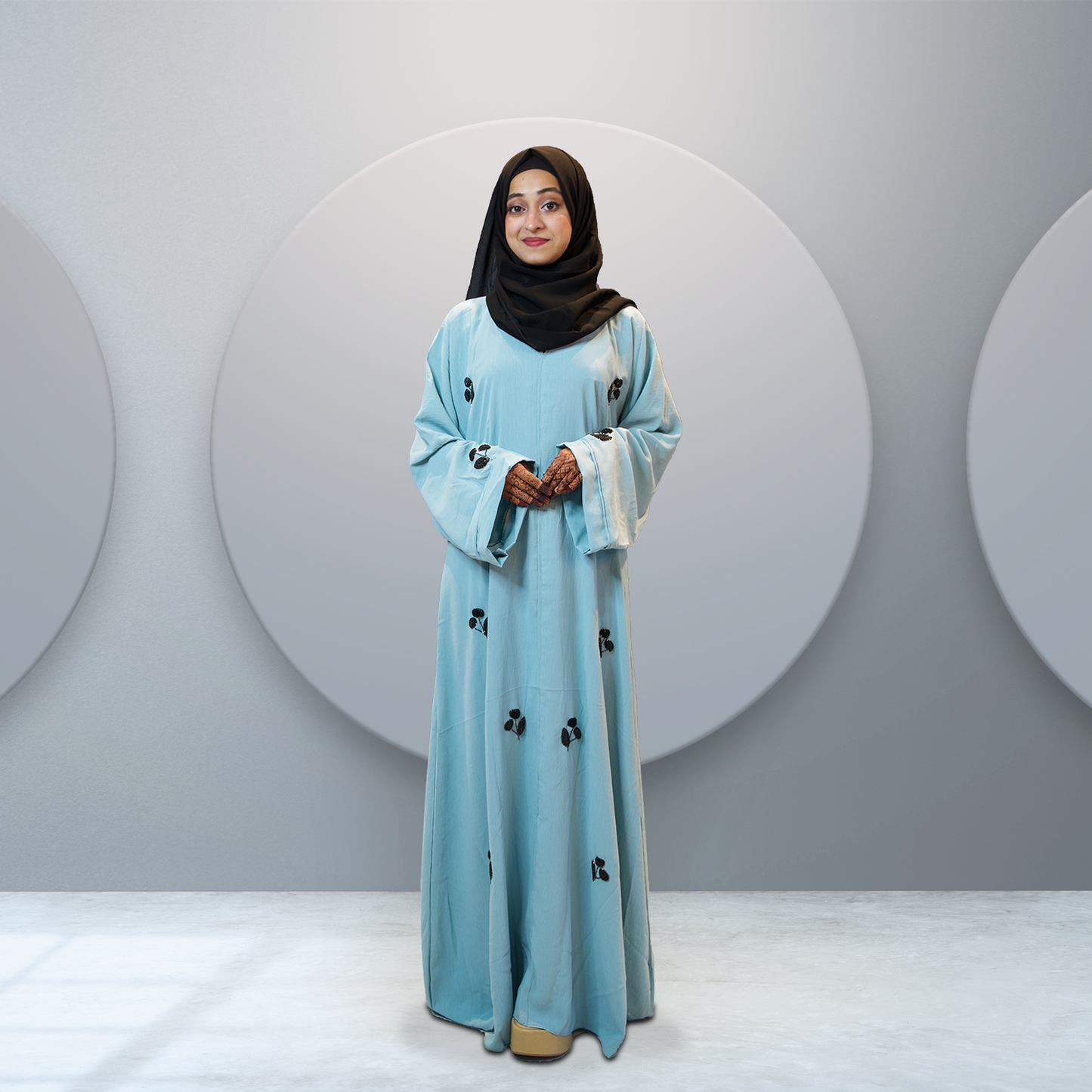 Blue Kaftan Abaya for Women