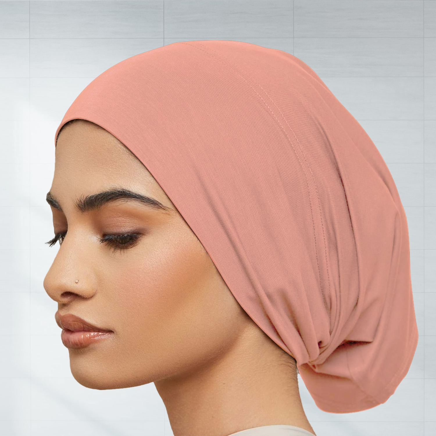 Inner Cap Hijab Dusky Rose