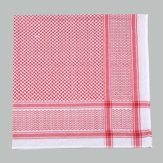 Red and White Shemagh/Keffiyeh 