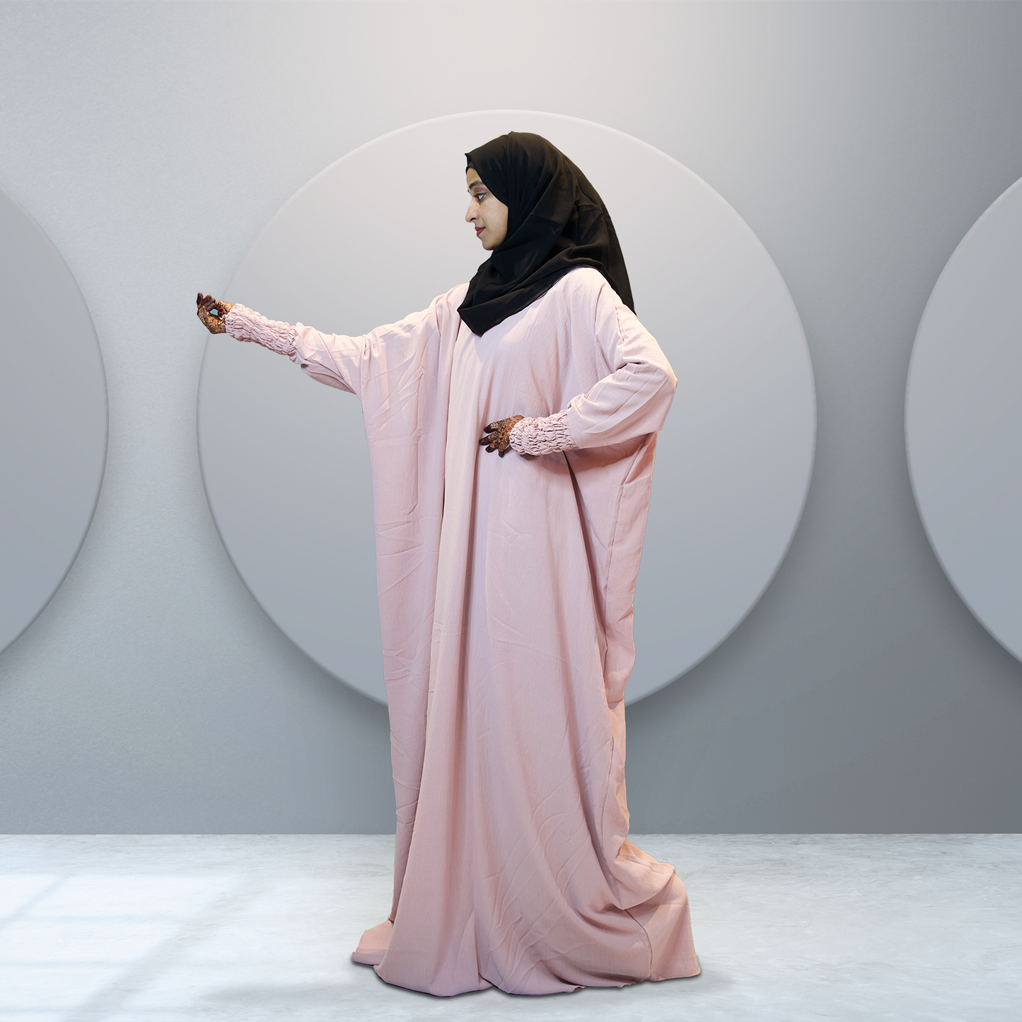 Modest Serenity Abaya in Soft Blush Pink for Women - Shop Online