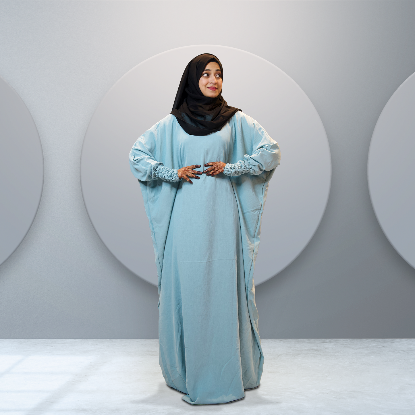 Buy Serenity Abaya in Baby Blue for Women Online