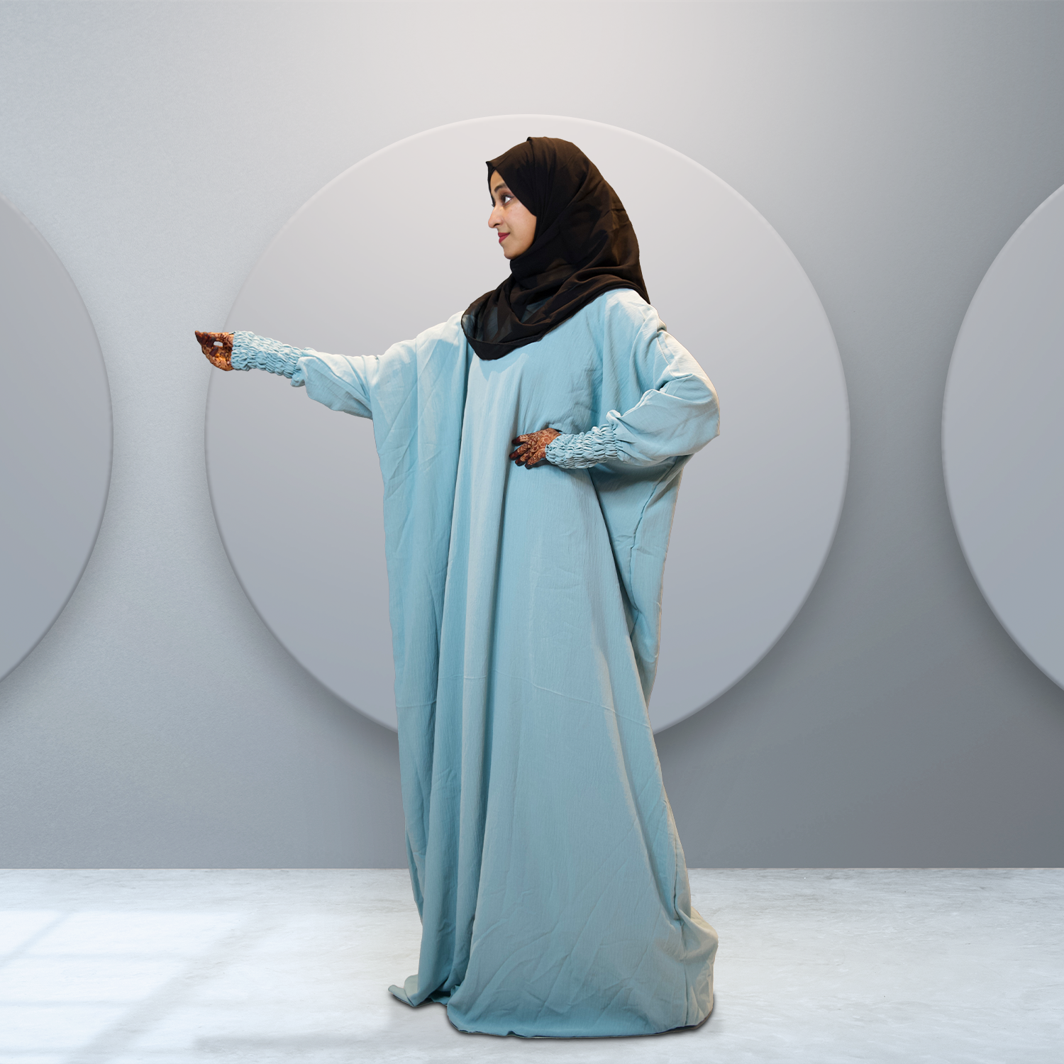 Modest Serenity Abaya in Baby Blue for Women - Shop Online