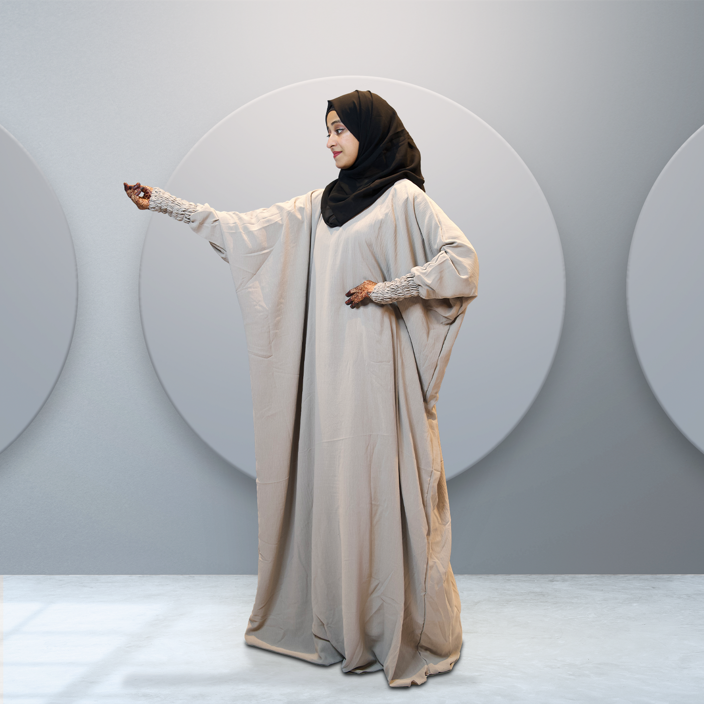 Modest Serenity Abaya in Beige for Women - Shop Online