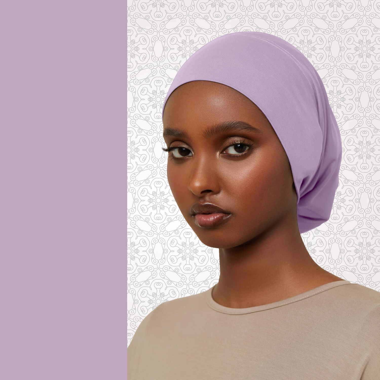 Inner Cap Hijab Lilac