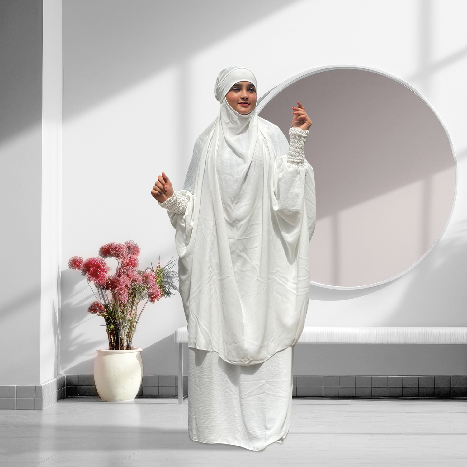 White Jilbab for Women