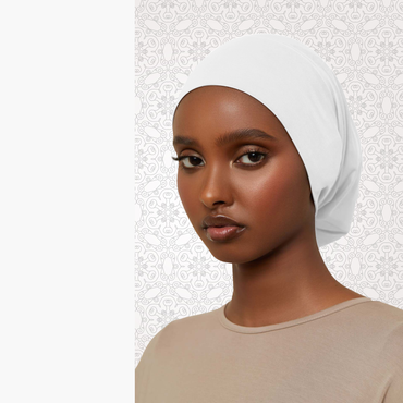 White Inner Hijab Cap 