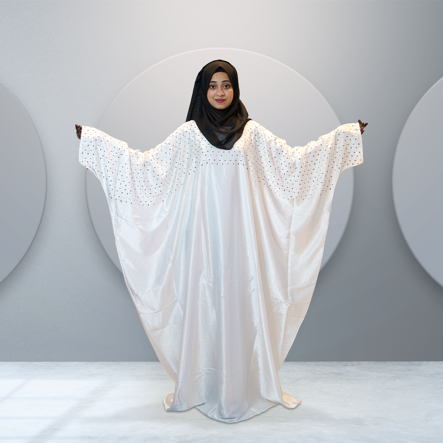 Pearl White Abaya for Women