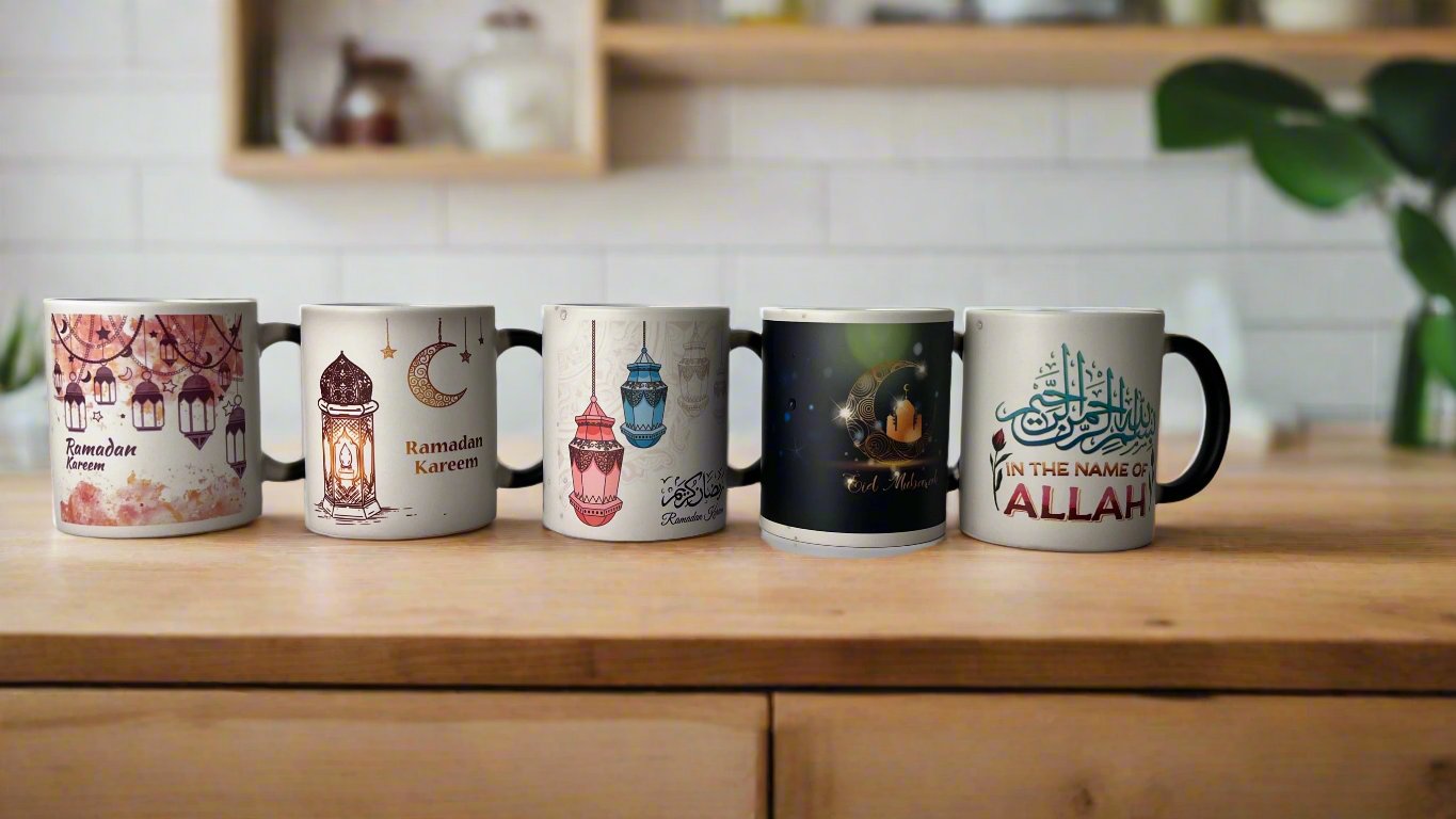 Buy Ramadan Kareem Color-Changing Cup for festive vibes.
