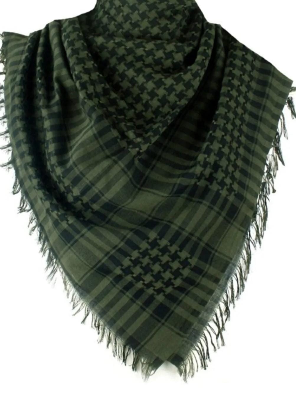 Green Keffiyeh Scarf for Men