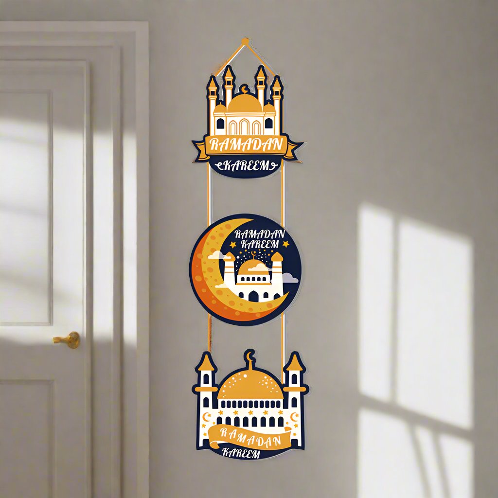 Shop Ramadan Kareem 3-Piece Hanging Decorations - Buy online for a festive Ramadan atmosphere