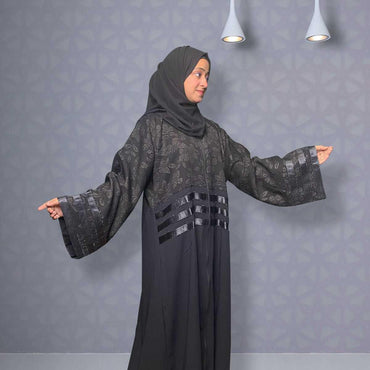 Women's Quick ZIp Black Abaya