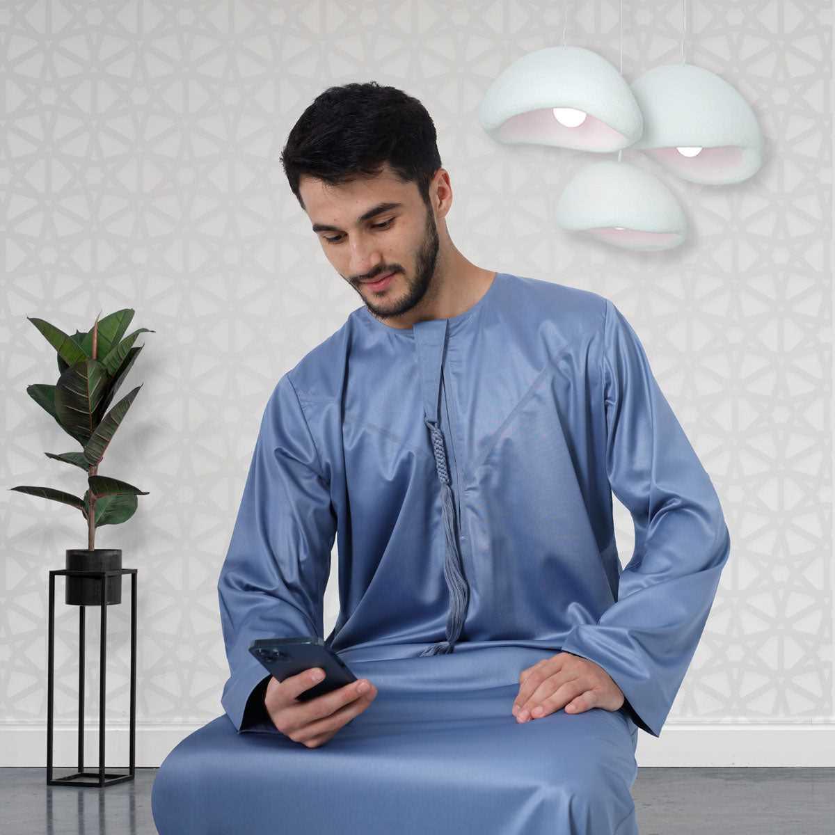 Buy Royal Blue Emirati Thobe Online