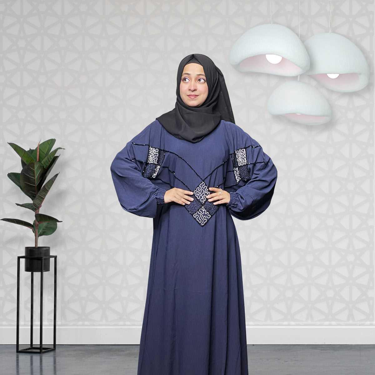 Starry Night Gown Abaya for Women