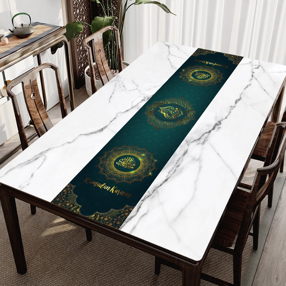 Shop Ramadan Kareem Table Runner - Buy online to add a festive touch to your Ramadan table setting.
