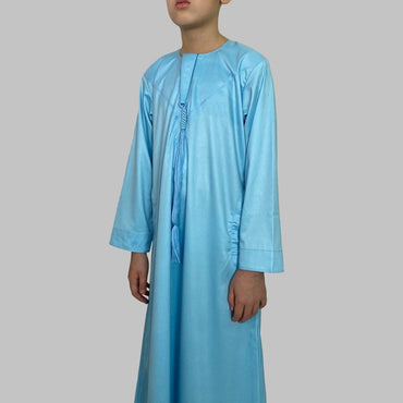 Baby Blue Emirati Thobe for Boys