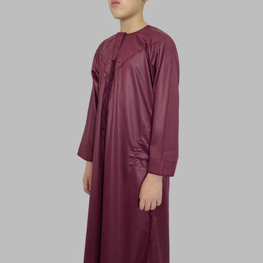 Maroon Emirati Thobe for Boys