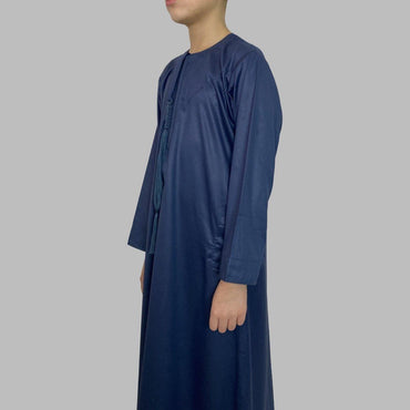 Royal Blue Emirati Thobe for Boys