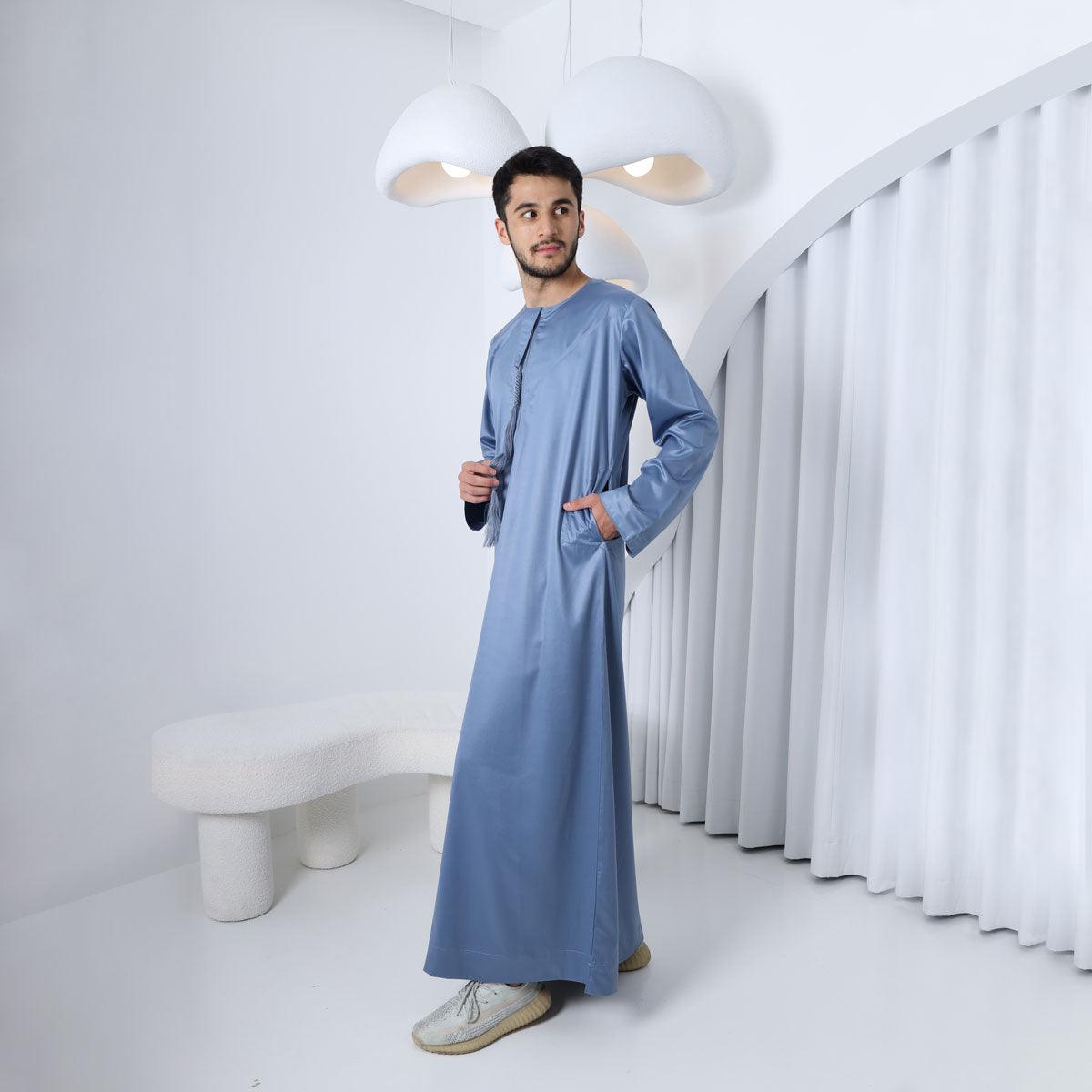 Men's Royal Blue Emirati Thobe