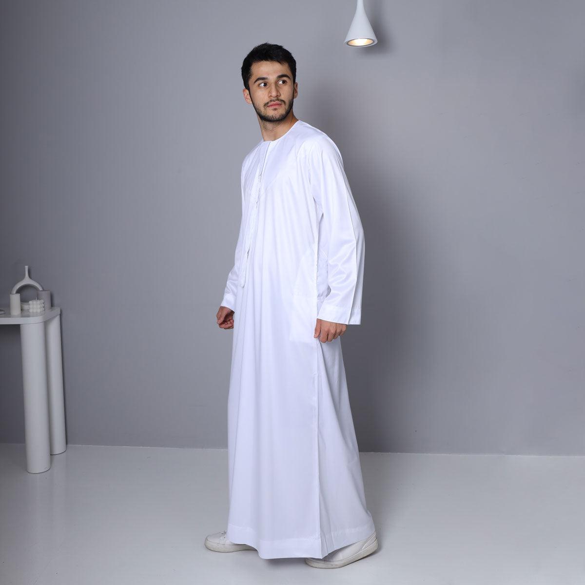 White Emirati Thobe for Men