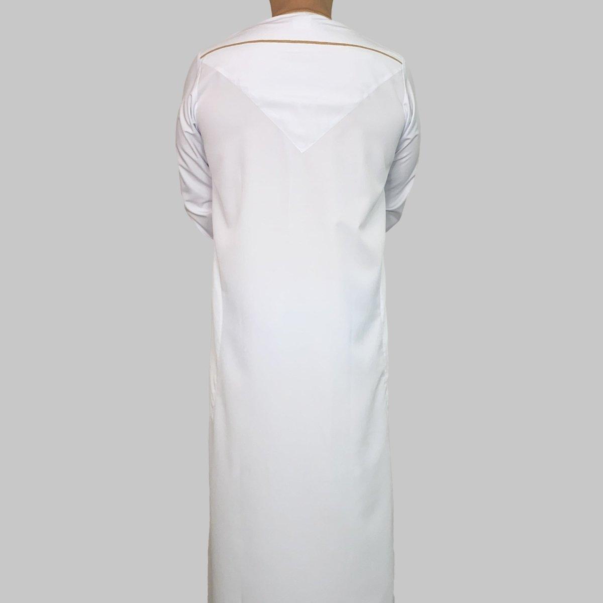 White Gold Omani Dishdasha for Men